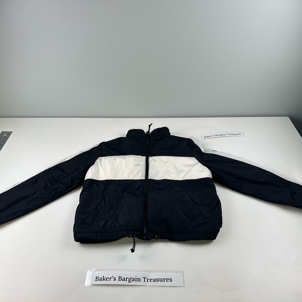 Hollister Black and White Utility Jacket